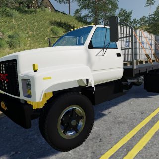 GMC Flatbed v1.0 FS 19 - Farming Simulator 22 mod, LS22 Mod download!