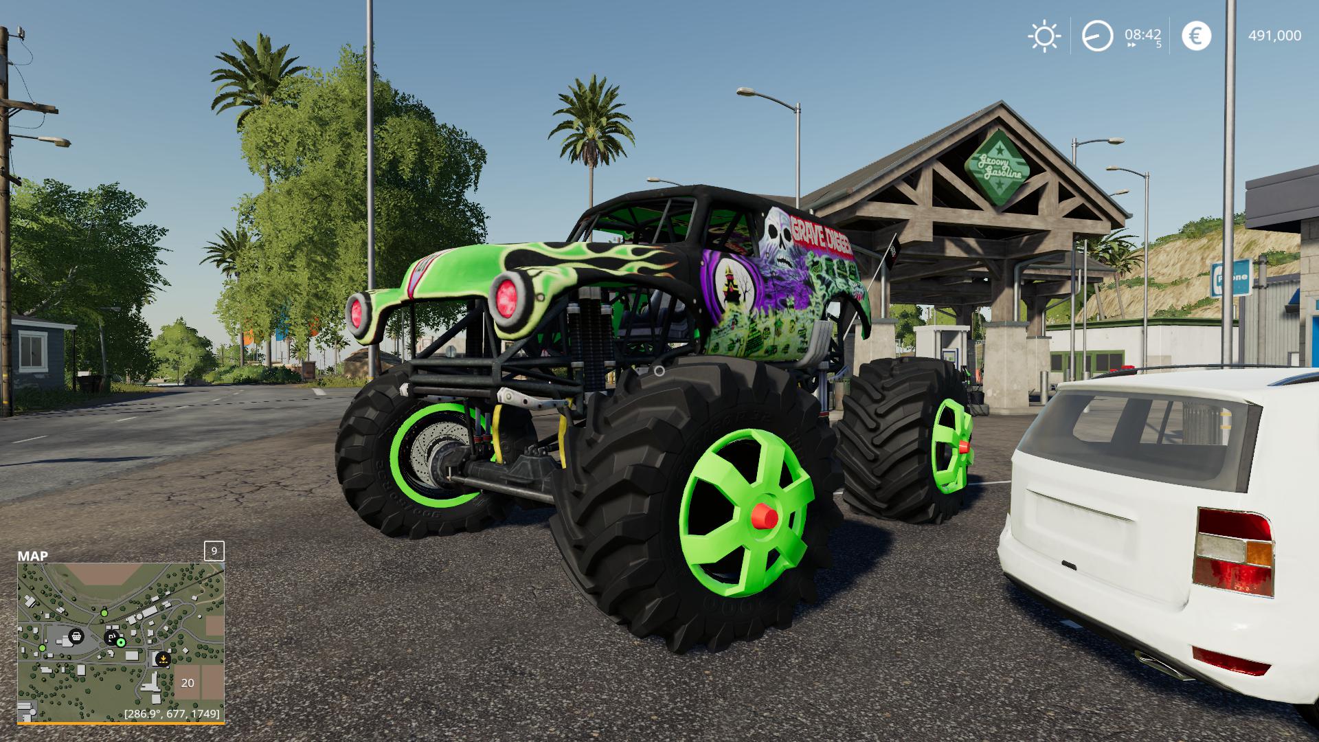 Ls19 Grave Digger Monster Truck V10 Farming Simulator 22 Mod Ls22 3391