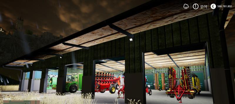Mod Fahrzeughalle Durchfahrhalle V10 Farming Simulator 22 Mod Ls22 Mod Download 2878