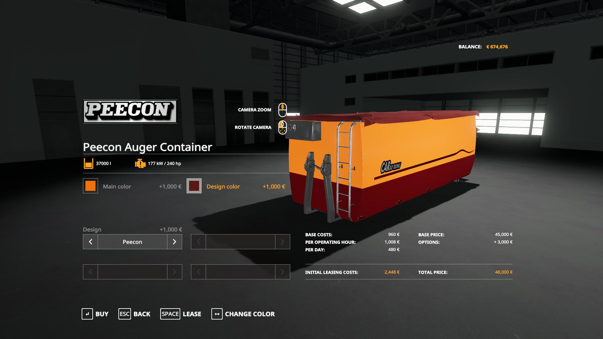 Mod Peecon Hooklift Auger Container V10 Farming Simulator 22 Mod Ls22 Mod Download 9059