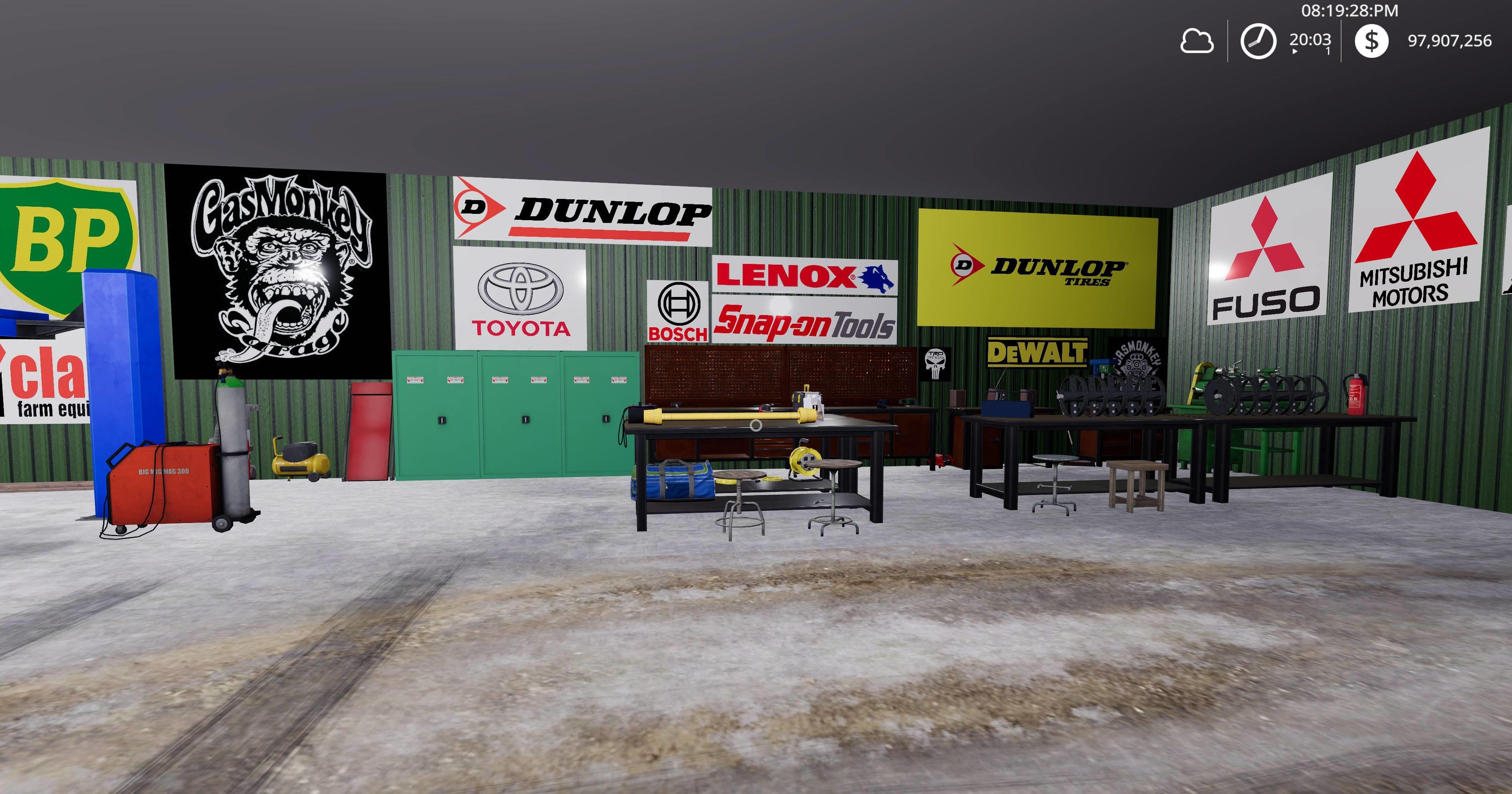 fs 19 ac 2500s placable shed pack v1.1 - farming simulator