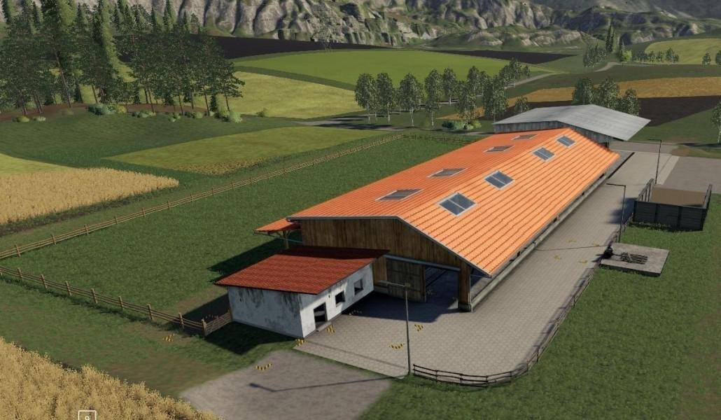 Фермы фс. Fs19 коровник. Farming Simulator 19 ферма. Коровник для FS 17. Farming Simulator 19 коровник.