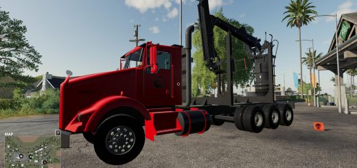 Kenworth T408 SAR v1.0 LS19 - Farming Simulator 19 mod, LS19 Mod download!