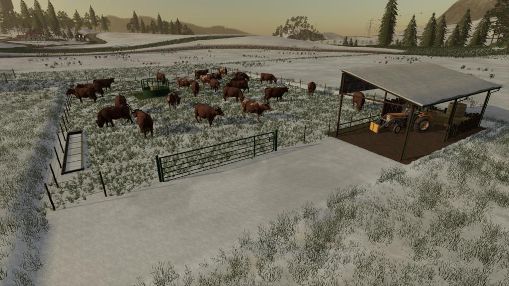 Fs 19 Outdoor Cow Pasture V1000 Farming Simulator 22 Mod Ls22 Mod Download 1316
