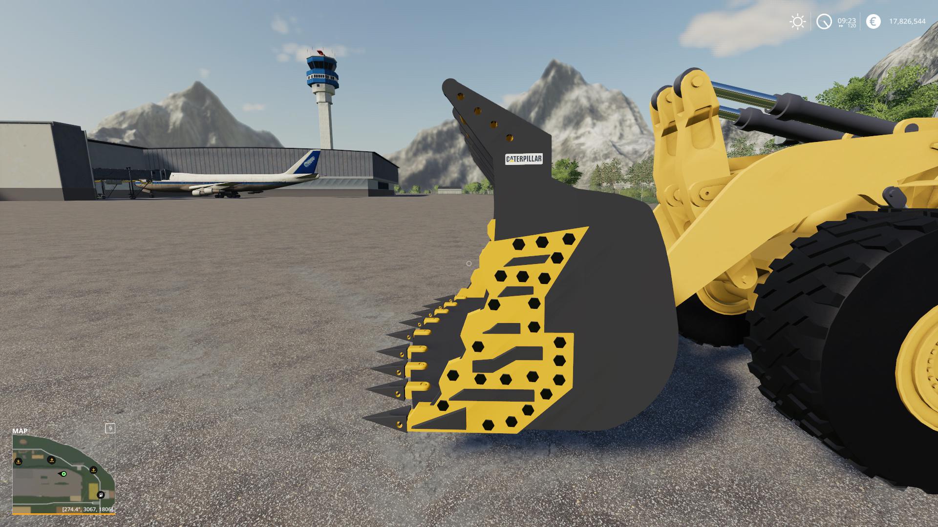 Mod Mining Bucket For 980K Cat Loader v1.0 - Farming Simulator 22 mod ...