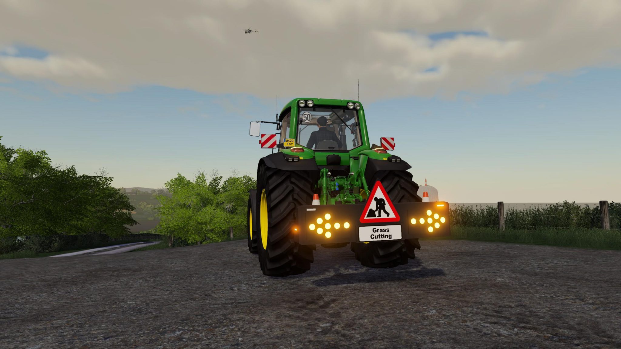 Ls2019 Hedgegrass Cutting Warning V10 Farming Simulator 22 Mod 4995