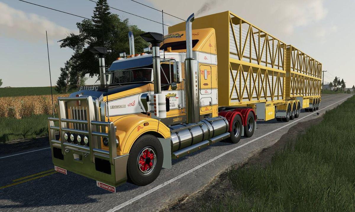 fs19 semi truck and trailer mods