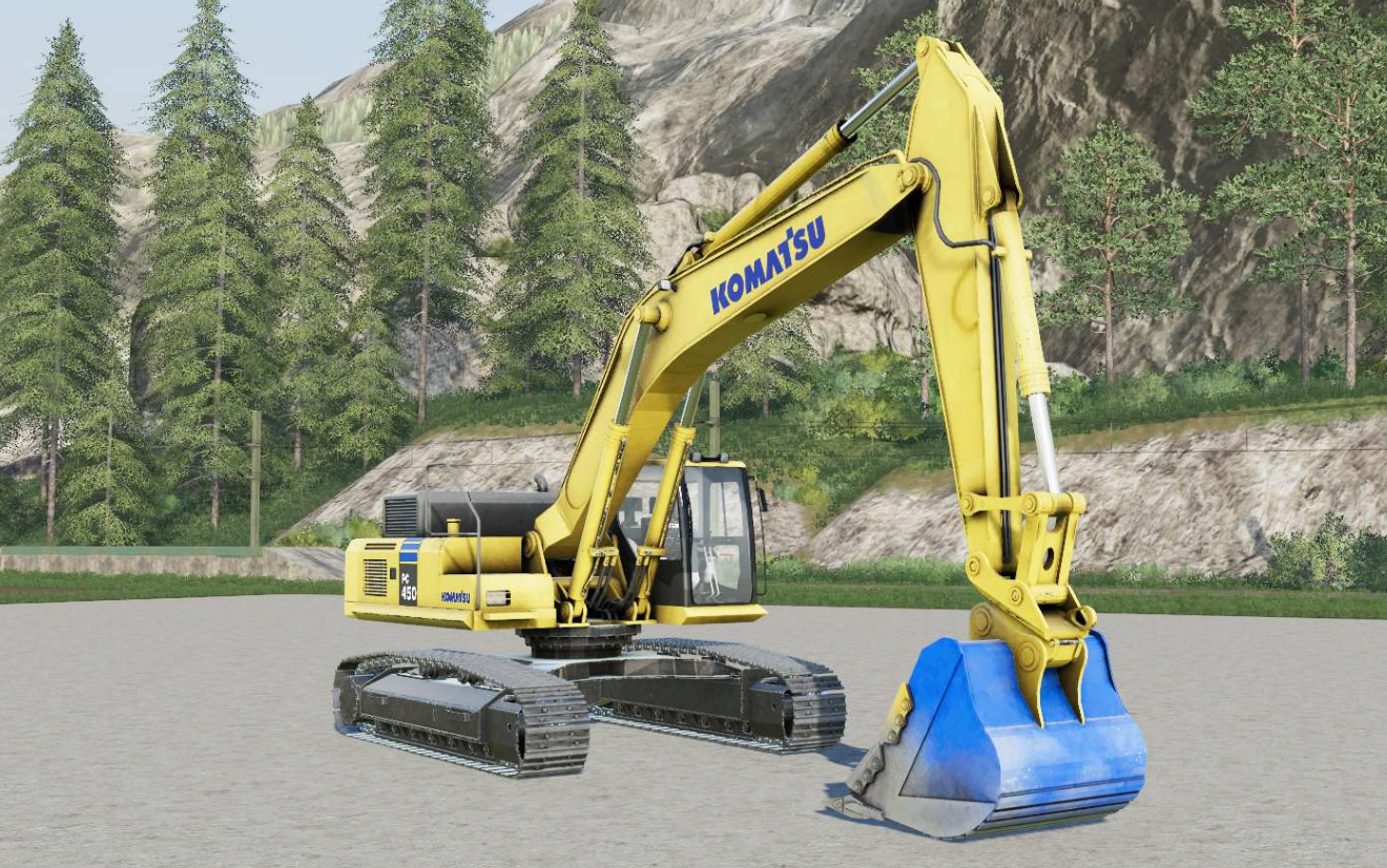 Mod Komatsu Pc450lc V20 Farming Simulator 22 Mod Ls22 Mod Download 4936