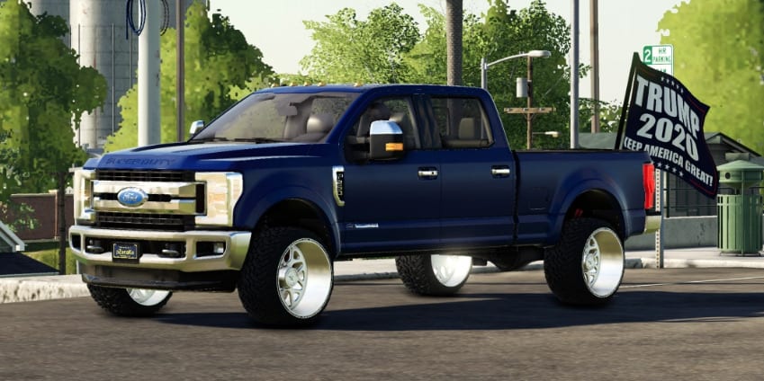 LS 19 2017 Ford F250 Trump Flag - Farming Simulator 22 mod, LS22 Mod ...