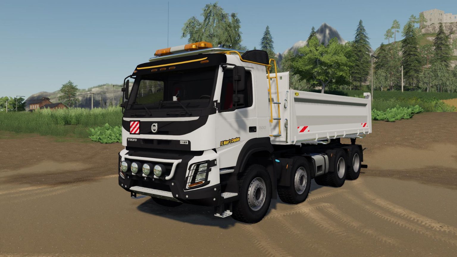 VOLVO FMX 8X4 FS MINER'S WHITE EDIITON V1.0 LS2019 - Farming Simulator ...