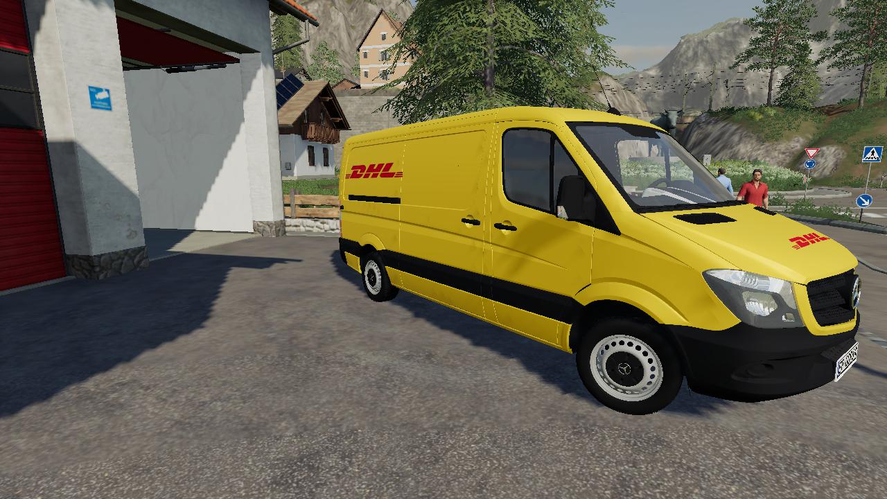 Ls2019 Mercedes Benz Sprinter Kurier Dhl V20 Farming Simulator 22 Mod Ls22 Mod Download 7417