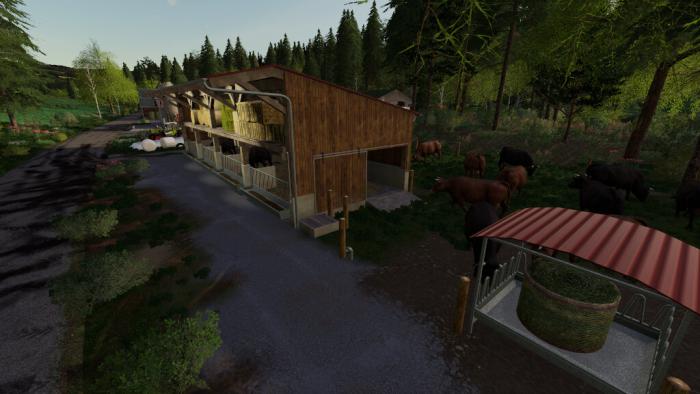 Mod Cattle Barn With Strawstage V10 Farming Simulator 22 Mod Ls22 Mod Download 8852