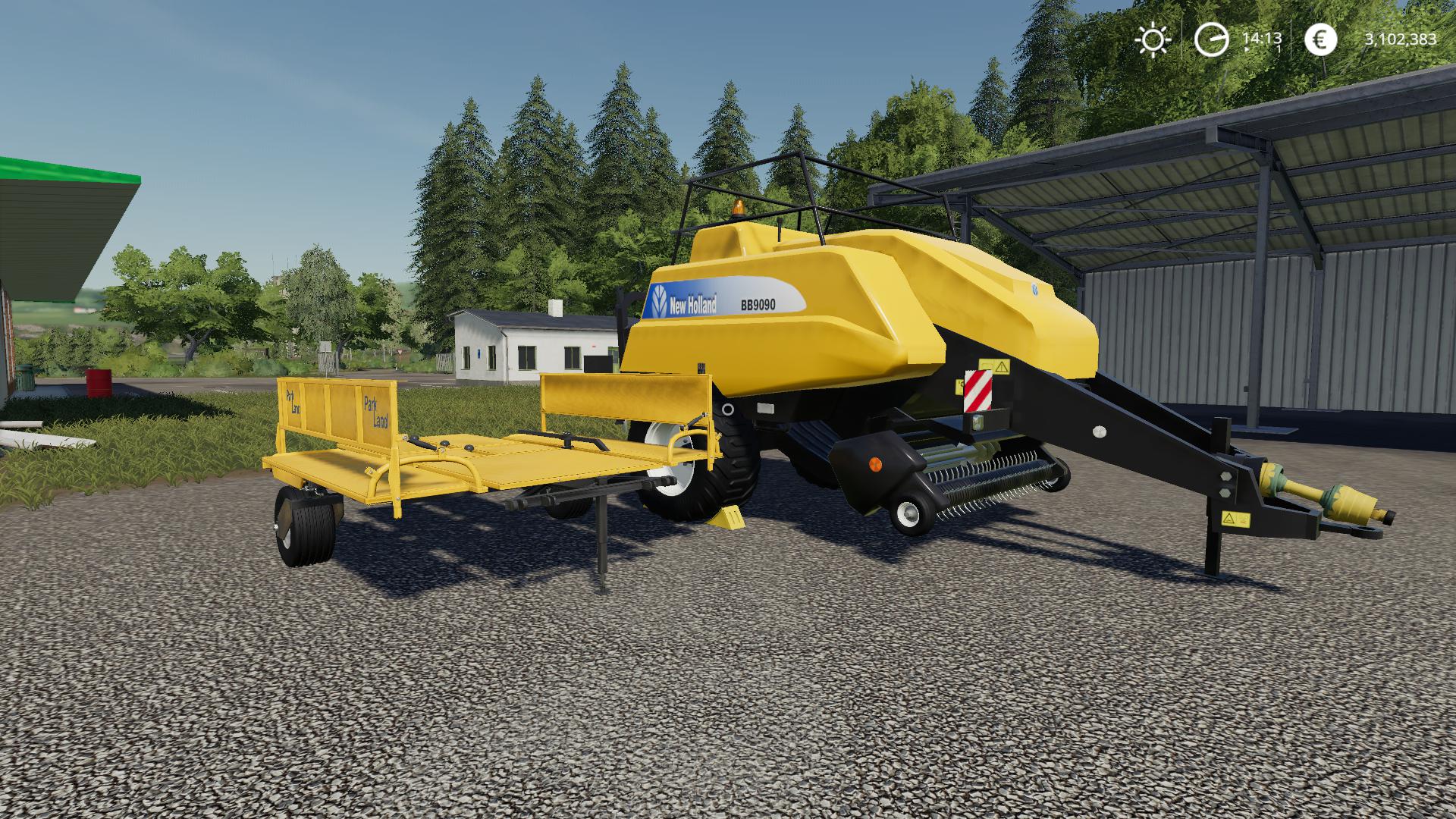 farming simulator 19 tractor and baler dissapear