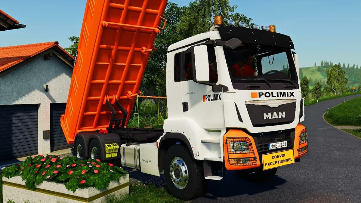 Man Tgs Meiller Kipper Polimix V Ls Farming Simulator Mod Ls Mod Download