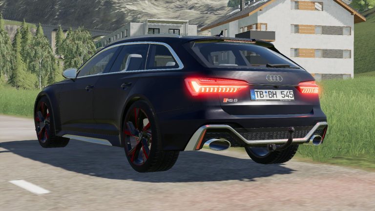 Mod Audi RS6 Avant 2020 v1.0 - Farming Simulator 22 mod, LS22 Mod download!