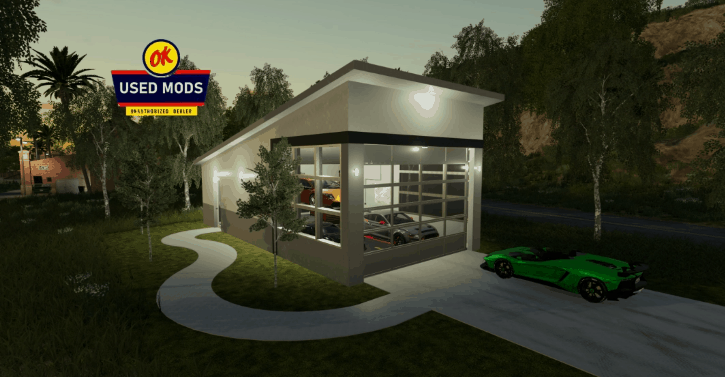 Mod Modern Garage With Workshop Function Farming Simulator 22 Mod 1543