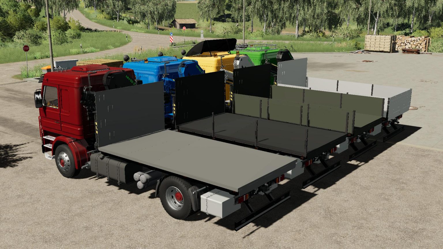 Scania 113H SideDoors + Crane v1.0 LS2019 - Farming Simulator 22 mod ...