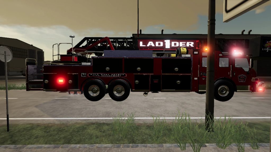 Pierce Velocity Ladder v1.0 Truck - FS 25 modding - LS25 Mod download!