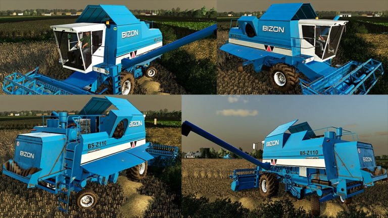 Combine Bizon Bs Z110 V10 Farming Simulator 22 Mod Ls22 Mod Download 7275