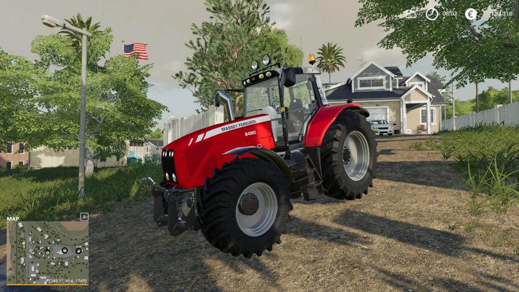 Mod Massey Ferguson 8480 v1.2 - Farming Simulator 22 mod, LS22 Mod ...