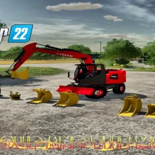 Ls22 Liebherr 950 Loxam Excavators + Tools V1.0.0 - Farming Simulator 