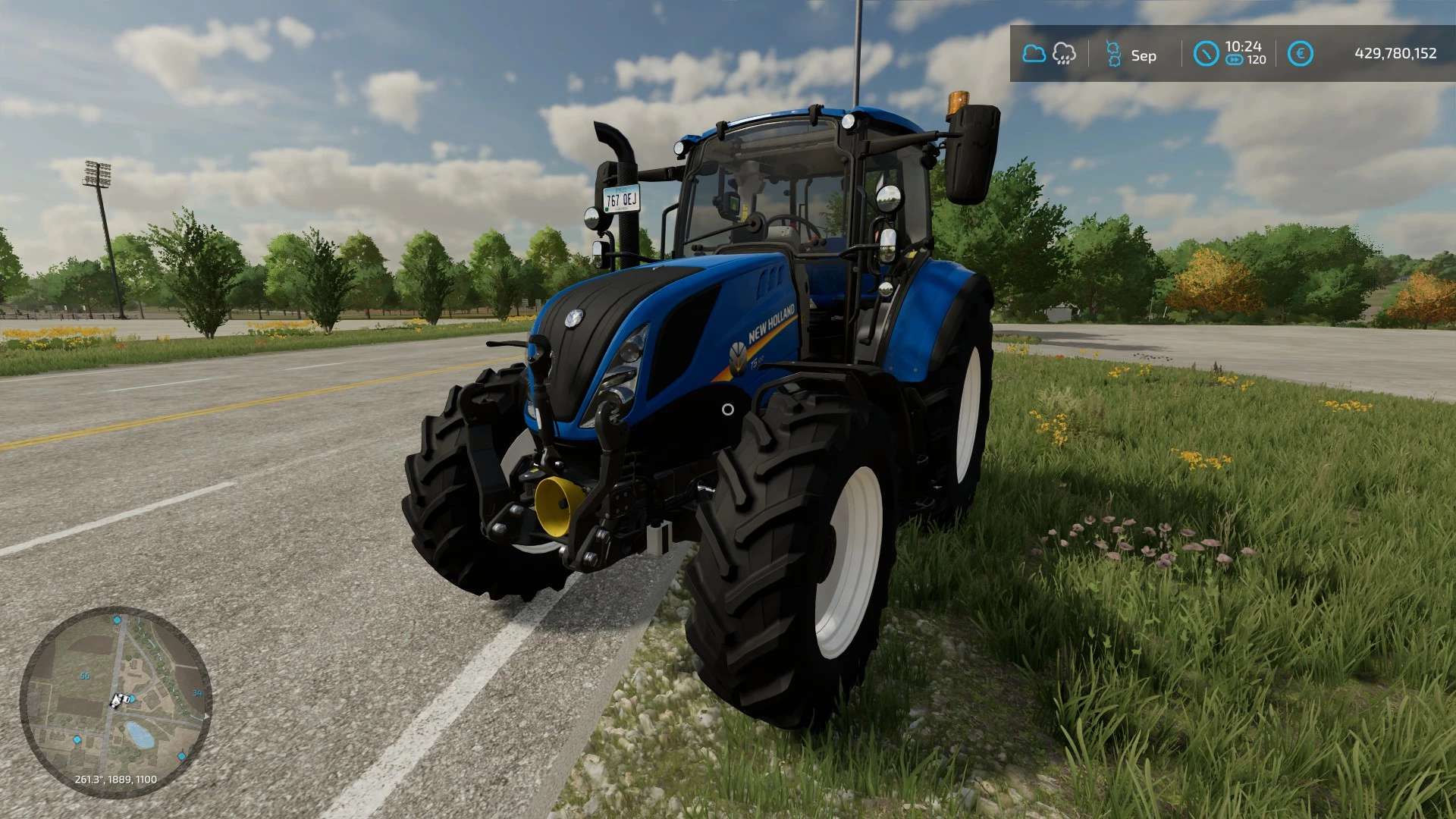 LS22 New Holland T5 v1.0.0.2 - FS 25 modding - LS25 Mod download!