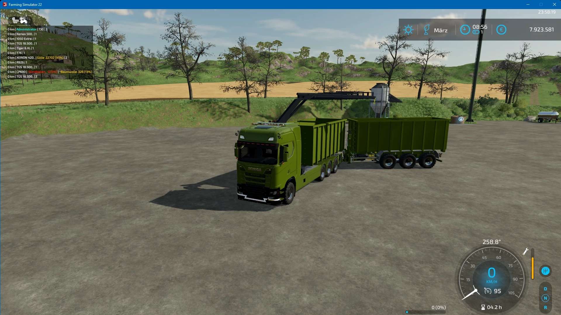 Ls22 Scania S620 Hkl Hooklift And Crane Truck V10 Farming Simulator 22 Mod Ls22 Mod Download 2396