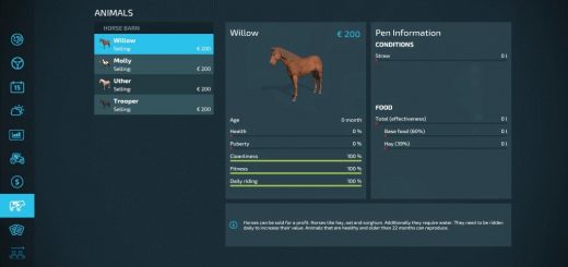 LS22 Horse Helper C-Bay v1.0.0.0 - Farming Simulator 22 mod, LS22 Mod ...