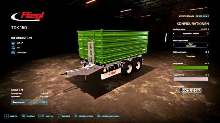 Ls22 Fliegl Trailer Pack V1000 Farming Simulator 22 Mod Ls22 Mod Download 8238