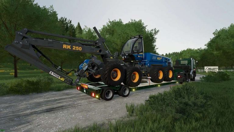 Ls22 Lowloader With 16 Wheels V1000 Farming Simulator 22 Mod Ls22 Images And Photos Finder 6276