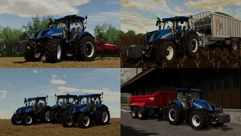Ls22 New Holland T6 Tier 4b V1000 Farming Simulator 22 Mod Ls22 Mod Download 2723