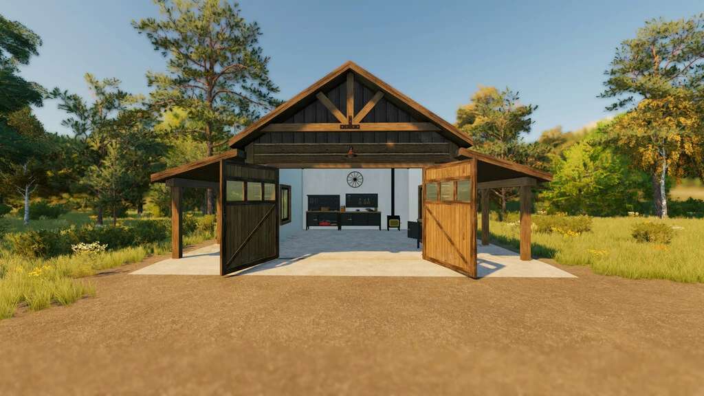 LS22 Ranch Garage v1.0.0.0 - FS 25 modding - LS25 Mod download!