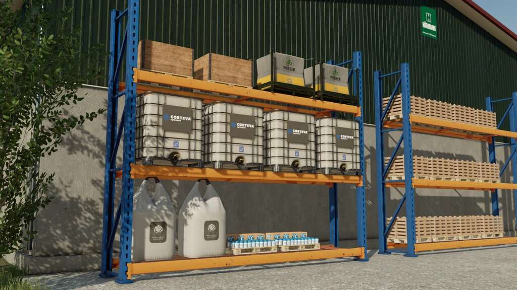 LS22 Storage Racks v1.0.0.0 - Farming Simulator 22 mod, LS22 Mod download!