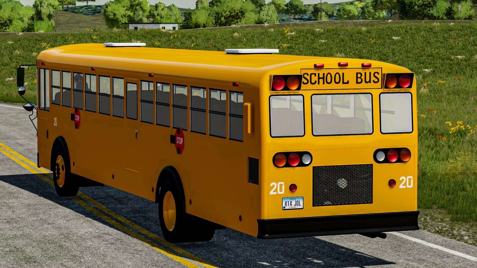 LS22 School Bus v1.0.0.0 - Farming Simulator 22 mod, LS22 Mod download!